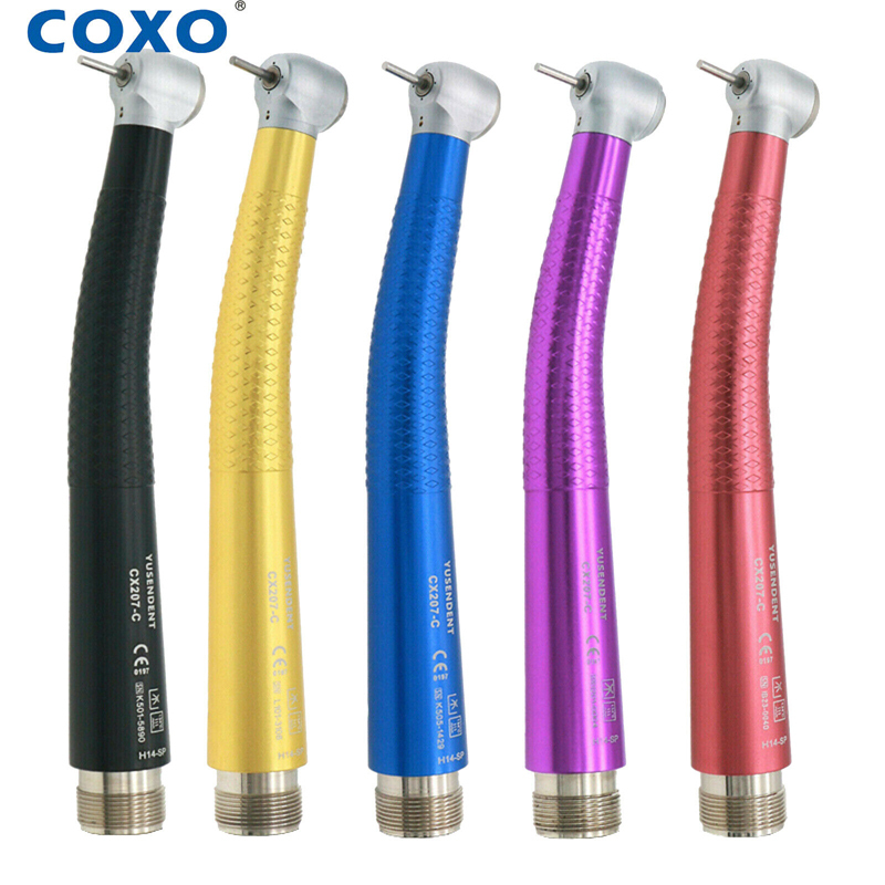 `COXO YUSENDENT CX207-C H14-TP Dental Colorful High Speed Air Turbine Handpiece