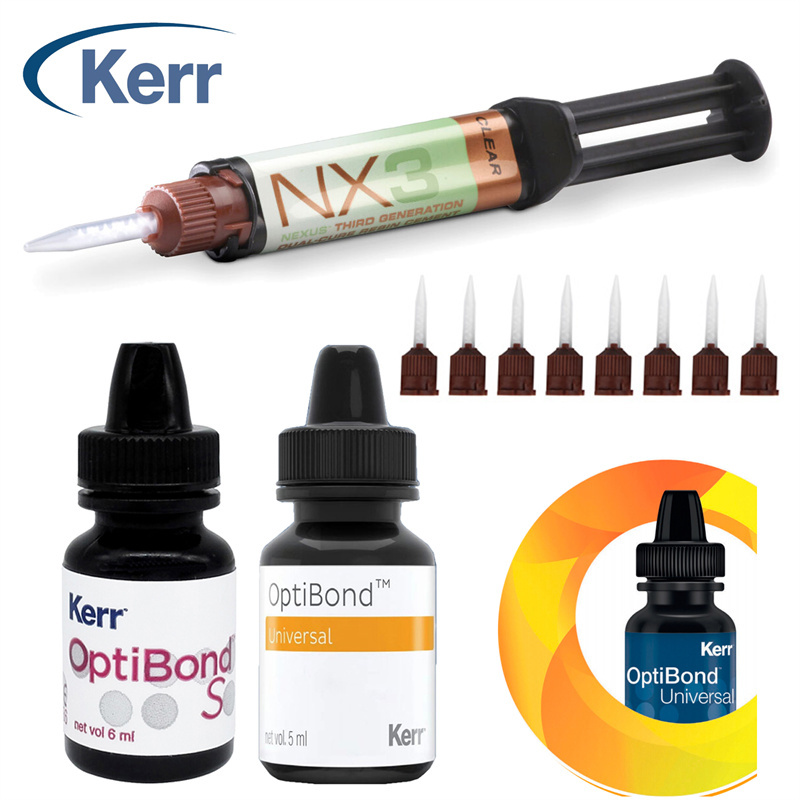 KERR Dental NX3 Dual Cure Adhesive Cement/Tips/8rd Gen OptiBond Universal 5ML