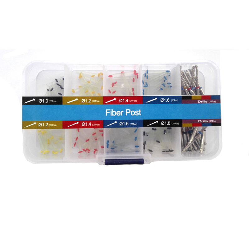 `Dental Endo Fiber Post Quartz/Glass Single Refilled Package & 32pcs Drills 160pc