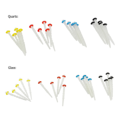 Dental Glass Quartz Fiber Posts Root Canal Pins Screw Straight 1.0-1.8mm 10pcs