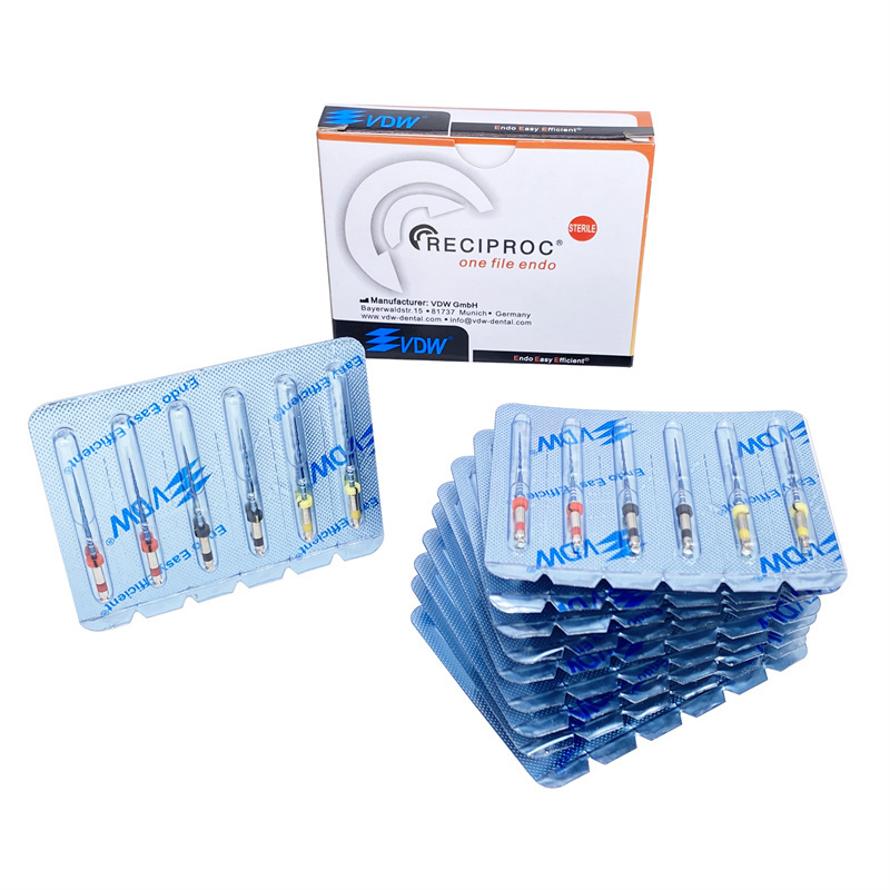 Dental Endo Root Canal Rotary Drills Reciproc BLUE R25 R40 R50 Assorted 6 Files
