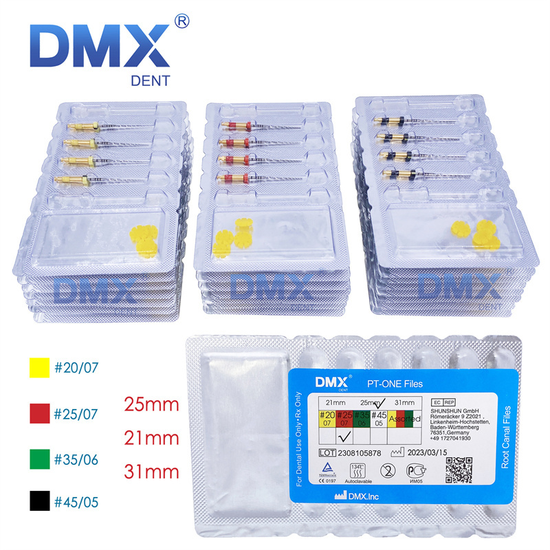 DMXDENT PT-ONE Dental Endodontic Endo Rotary Reciprocating Niti Files Root Canal For Engine 21MM/25MM/31MM