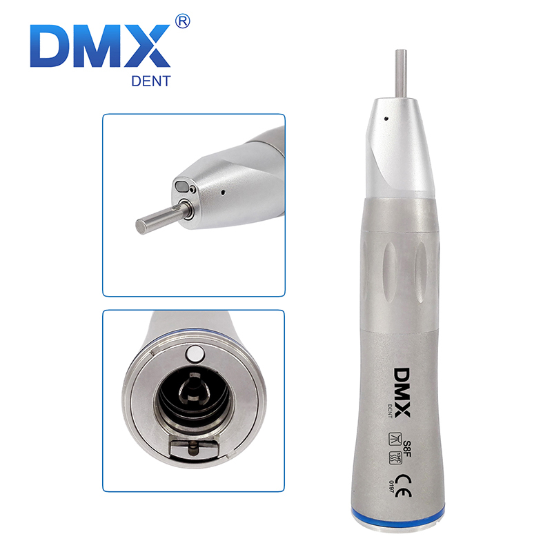 DMXDENT S8F Dental Straight Cone Nose Surgical Fiber Optic Low Speed Handpiece