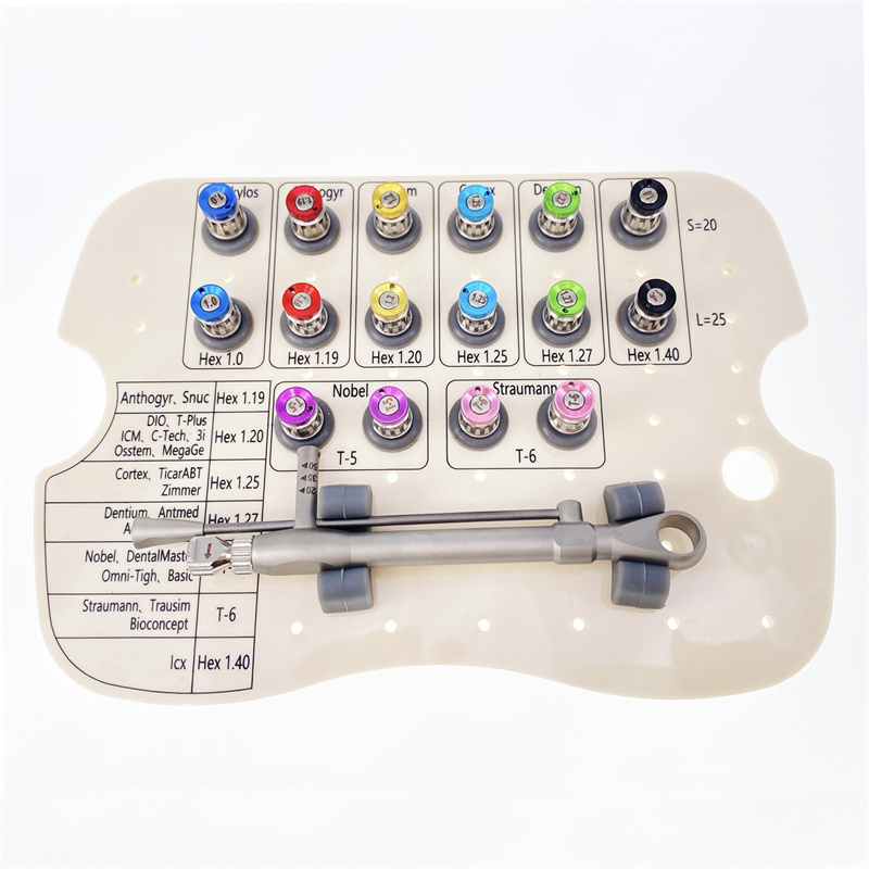 Dental Universal Implant Instrument Prosthetic Restoration Hand Driver Tool Kit