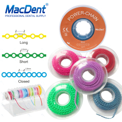 MacDent Power Chain Dental Orthodontic Elastic Rubber Braces Bands