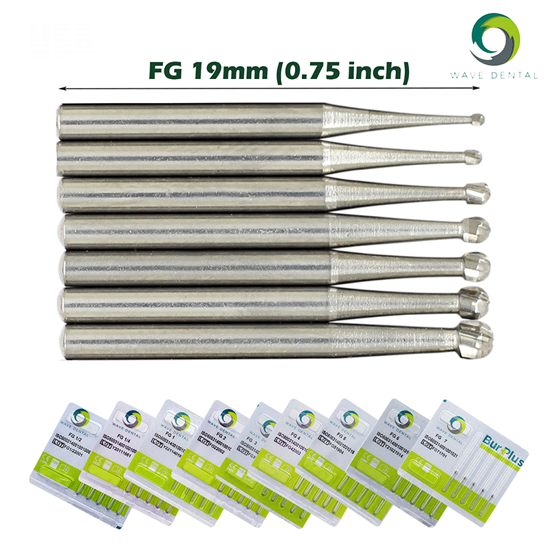 SUPÉR Operative Carbide Burs FG1156, ROUND END CYL, 1-Piece Made In USA - Foto 3