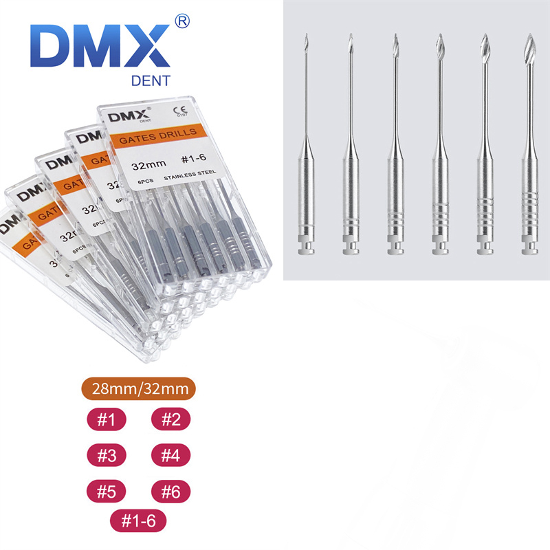 DMXDENT Gate Drill Dental Endodontic Root Canal Files 28mm/32mm