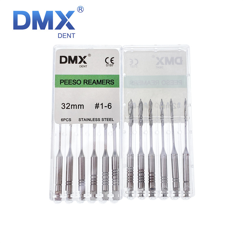 DMXDENT Peeso Reamers Dental Endodontic Root Canal Files 28mm/32mm