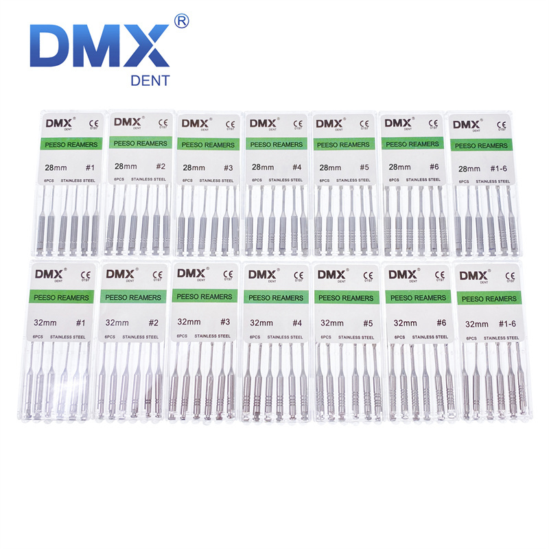 DMXDENT Peeso Reamers Dental Endodontic Root Canal Files 28mm/32mm