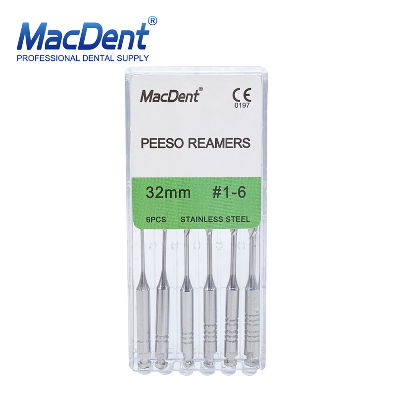 Macdent Peeso Reamers Dental Endodontic Root Canal Files 28mm/32mm