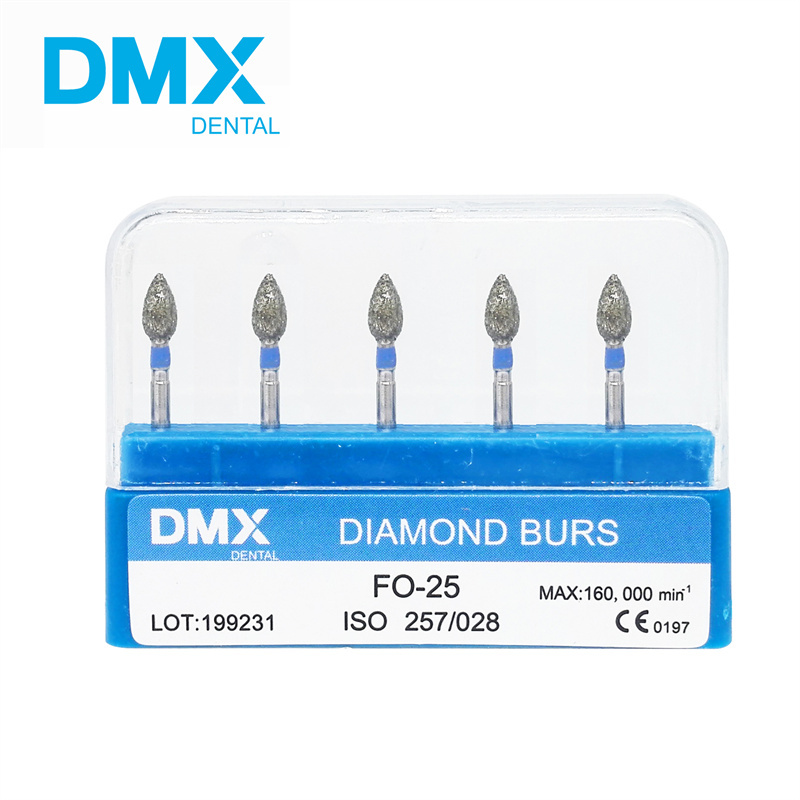 DMXDENT Diamond Burs Dental High Speed Handpiece Friction Grip FG 1.6mm + Free Handpiece