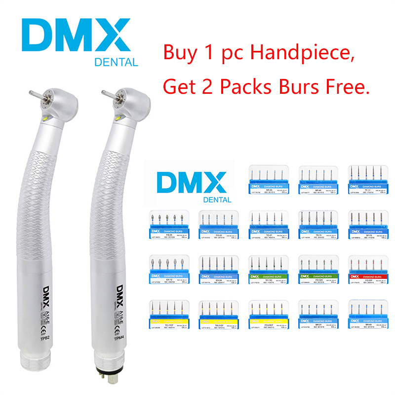 DMXDENT A16-E TPB2 / TPM4 Dental E-generator LED High Speed Air Turbine Handpiece Fit COXO + Free Gift