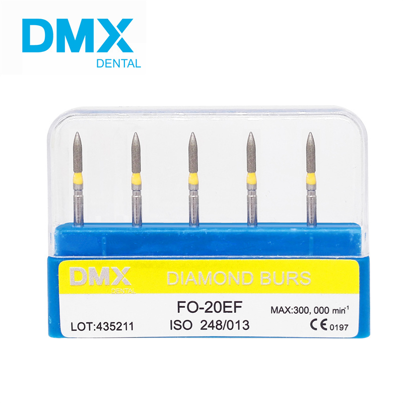 DMXDENT Diamond Burs Dental High Speed Handpiece Friction Grip FG 1.6mm + Free Handpiece