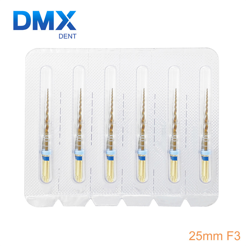 DMXDENT Dental Endodontic NITI Endo Rotary Files Gold Taper Engine Use + Free Gift