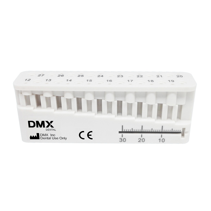 DMXDENT Dental Endo Block Measure Mini Ruler Endodontic Files Holder + Free Gift