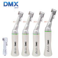 DMXDENT Dental Low Speed Contra Angle Handpiece E-Type Latch 4:1/10:1/16:1/64:1