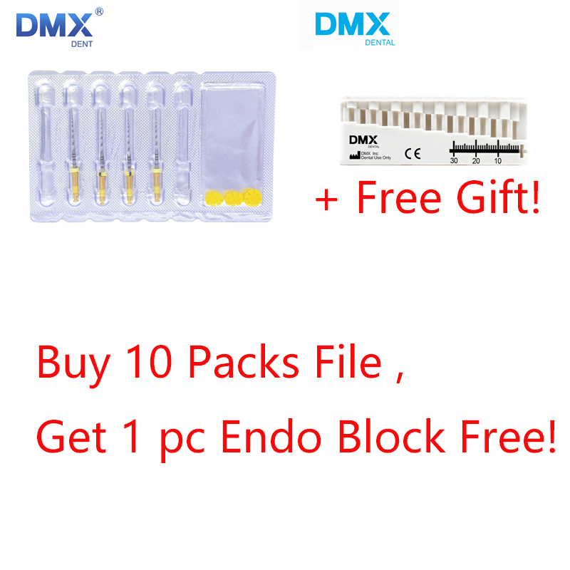 DMXDENT PT-ONE Dental Endodontic Endo Rotary Reciprocating Niti Files Root Canal For Engine + Free Gift