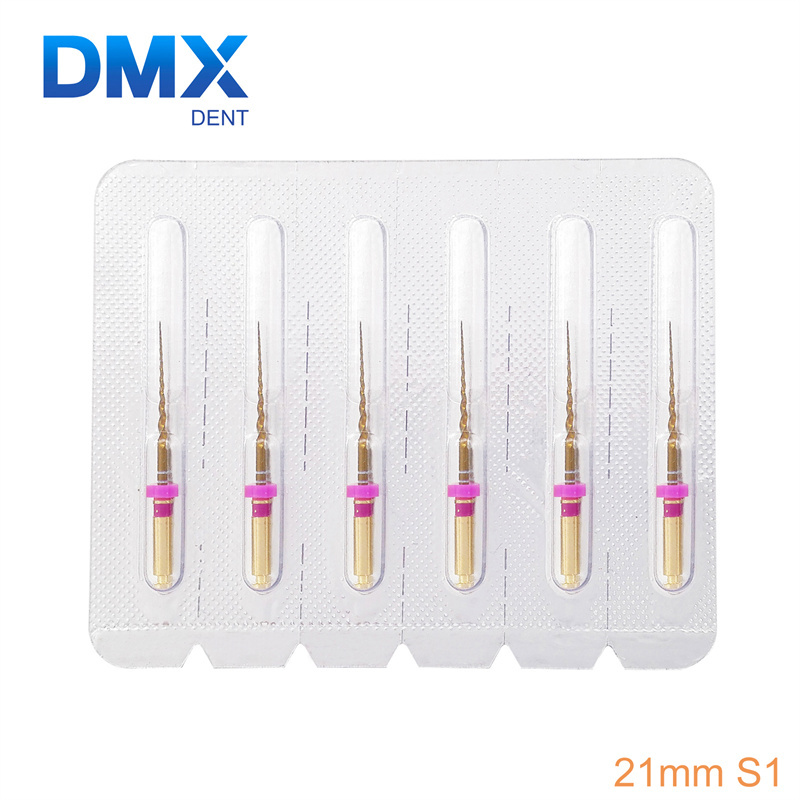 DMXDENT Dental Endodontic NITI Endo Rotary Files PT-Gold Taper Engine Use + Free Gift