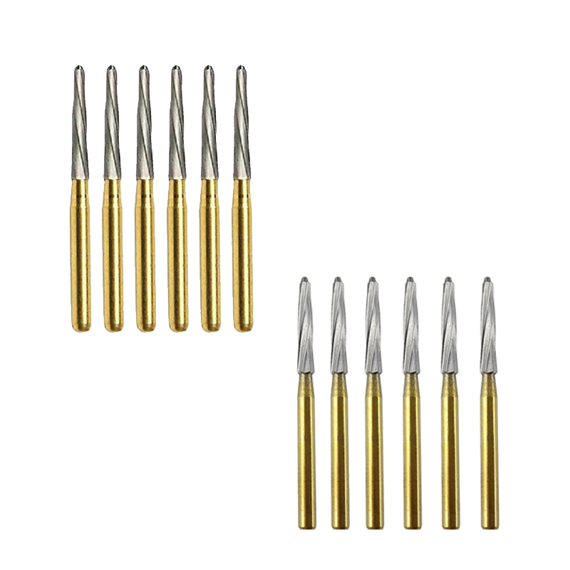 `Endo-Z Dental Endodontic  Gold-Plated Carbide Burs For High Speed Handpiece 25mm / 28mm