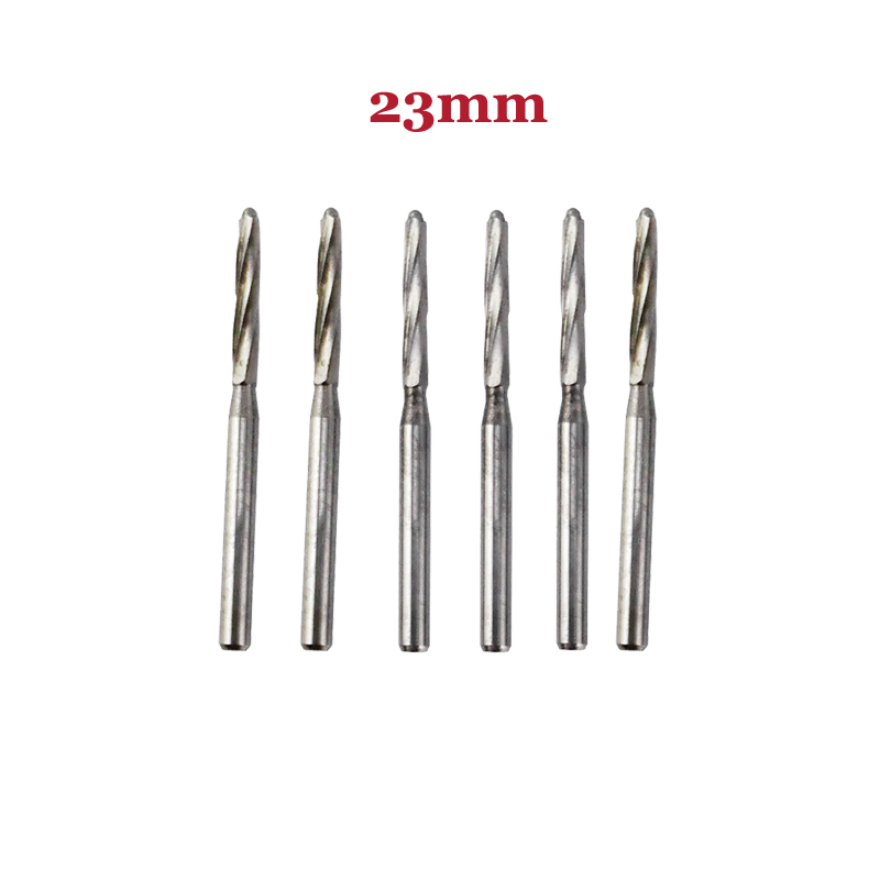 `Endo-Z Dental Endodontic Tungsten Steel /  Gold-Plated Carbide Burs For High Speed Handpiece 23mm / 25mm / 28mm 10pcs