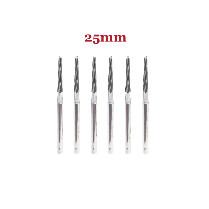 `Endo-Z Dental Endodontic Tungsten Steel /  Gold-Plated Carbide Burs For High Speed Handpiece 23mm / 25mm / 28mm