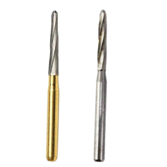 Endo-Z Dental Endodontic Tungsten Steel /  Gold-Plated Carbide Burs For High Speed Handpiece 23mm / 25mm / 28mm