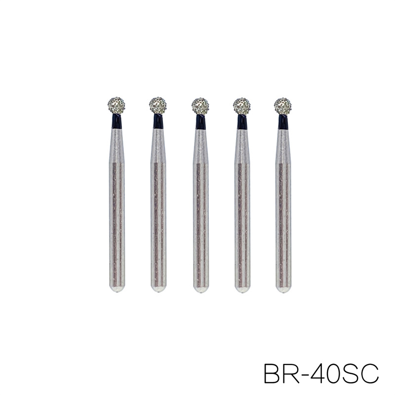 DMXDENT Diamond BR-40SC Burs BR Ball Round Dental FG 1.6mm Bur For High Speed Handpiece