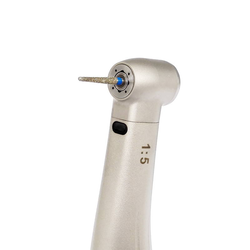 `DMXDENT DX-95L 1:5 Dental Increasing Fiber Optic Contra Angle Handpiece Fit NSK Electric Motor