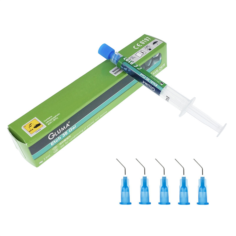 Dental Kulzer GLUMA ETCH 35 GEL  for Bonding of Resin Tube of 2.5ml with Applicator Tips