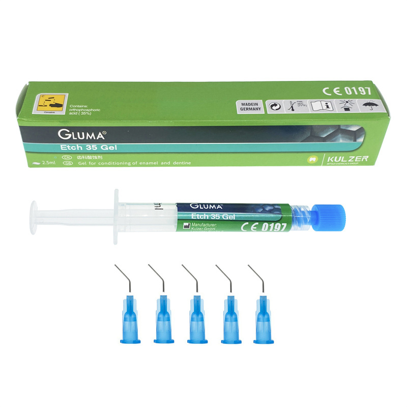 Dental Kulzer GLUMA ETCH 35 GEL  for Bonding of Resin Tube of 2.5ml with Applicator Tips