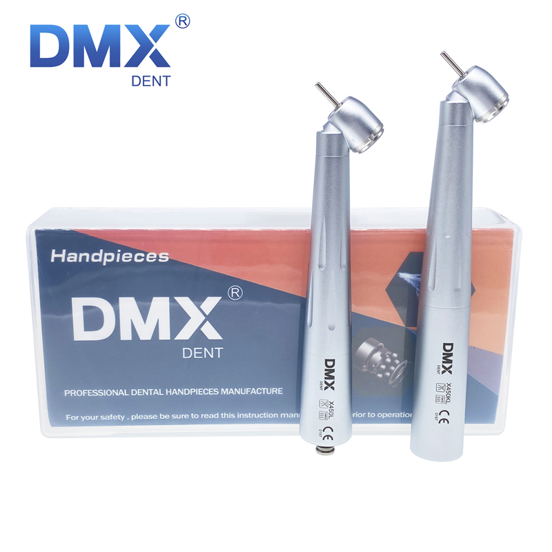 DMXDENT X450L / X450KL Dental 45 Degree Fiber Optic Surgical High Speed Air Turbine Handpiece