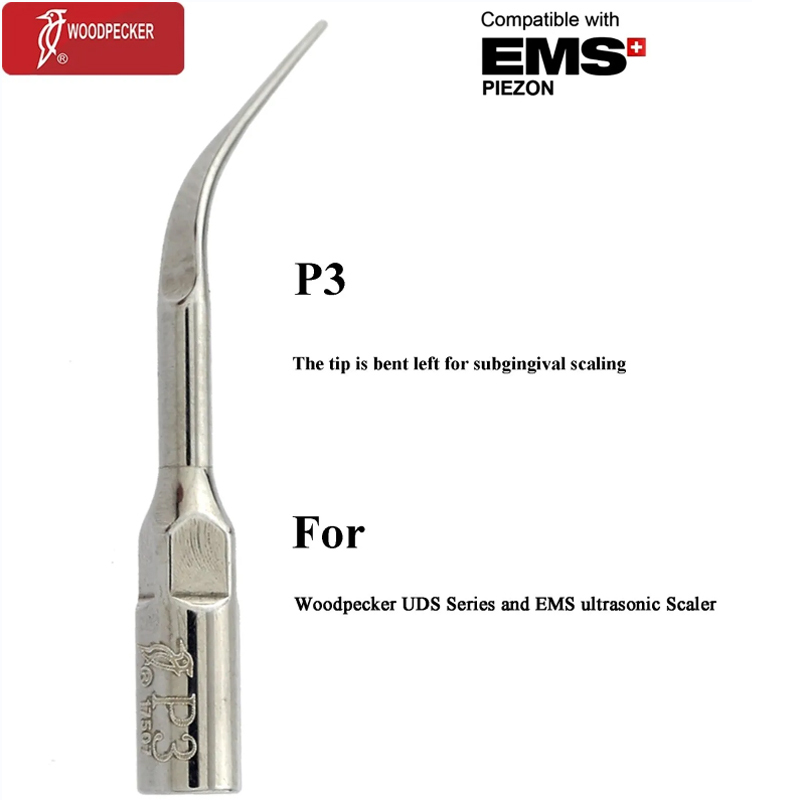 Woodpecker P E G Dental Ultrasonic Piezo Scaler Tip Periodontics Scaling Endodontic For EMS