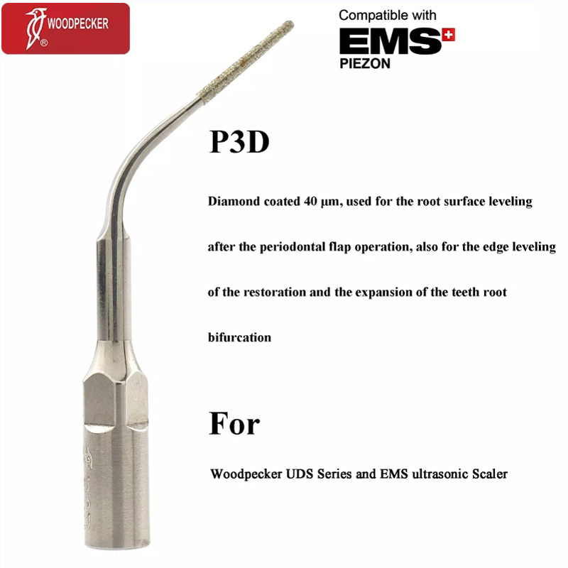 Woodpecker P E G Dental Ultrasonic Piezo Scaler Tip Periodontics Scaling Endodontic For EMS