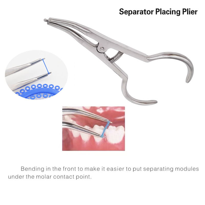 Dental Orthodontic Separator Placing Circle Pliers Elastic Ligature Ties Forcep