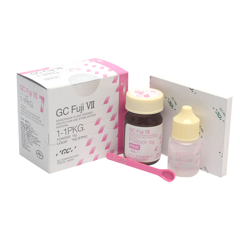GC FUJI VII Pink/white Dental Radiopaque Glass Ionomer 1-1PKG 15g ...