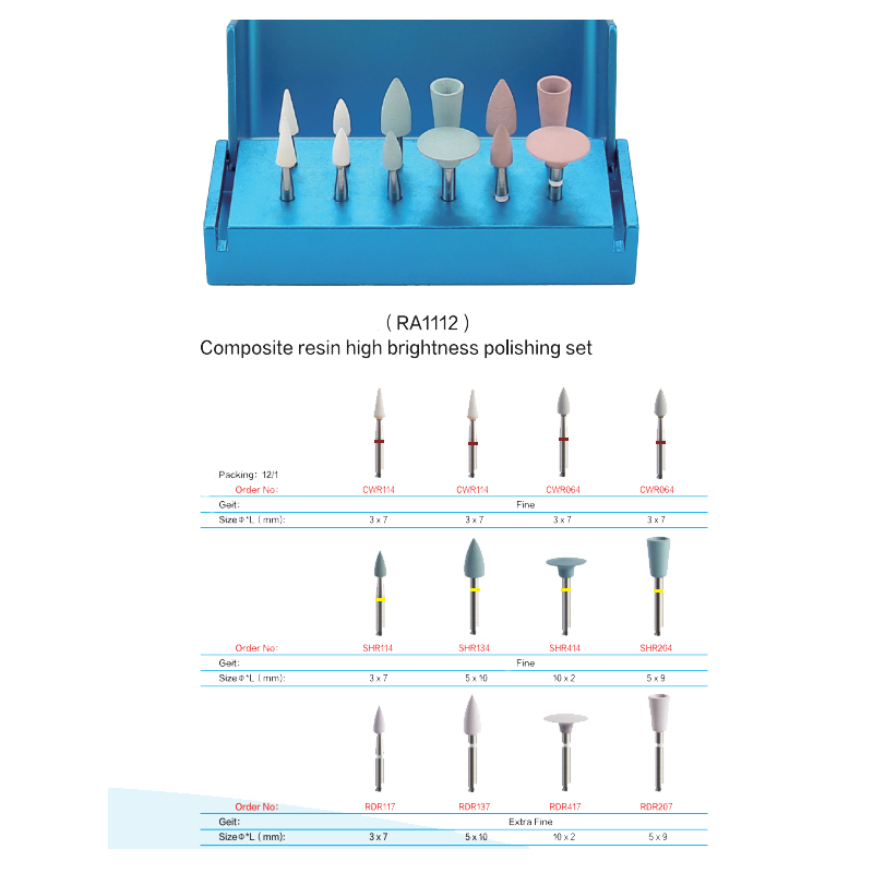 Dental Composite Silicone Polishers RA1112 For Low Speed Contra Angle Handpiece