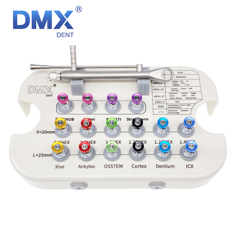 Dental Implant Instrument Universal Prosthetic Restoration Hand Driver Tool Kit