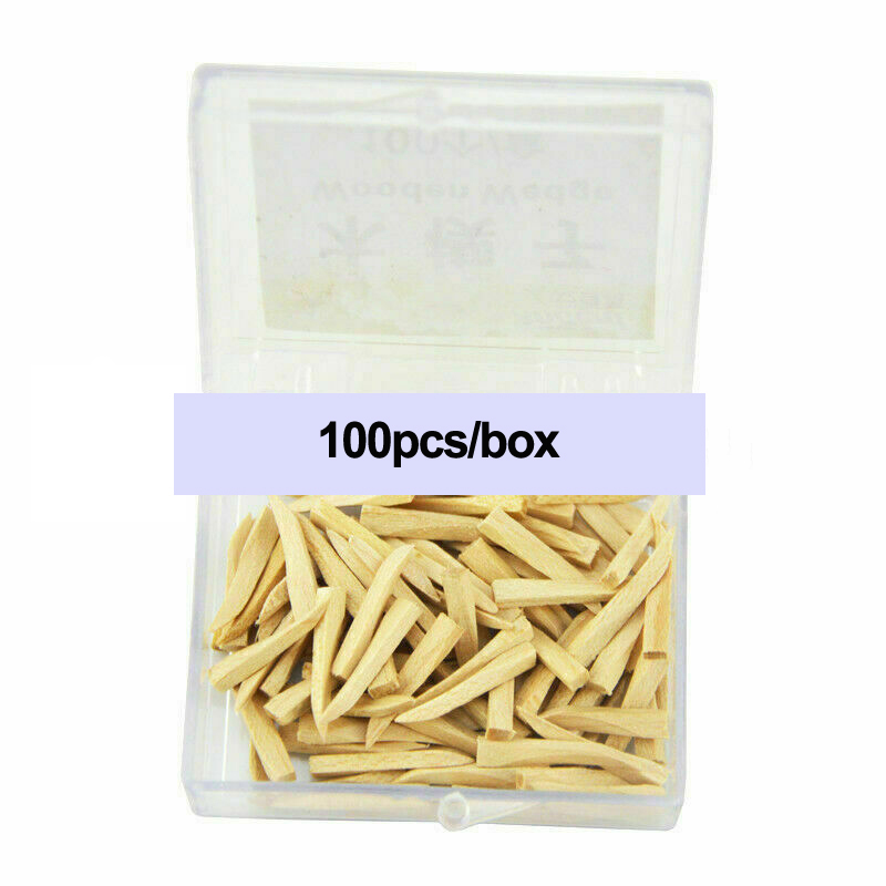 Dental Wooden Wedge Natural Interdental Large 100pcs/box