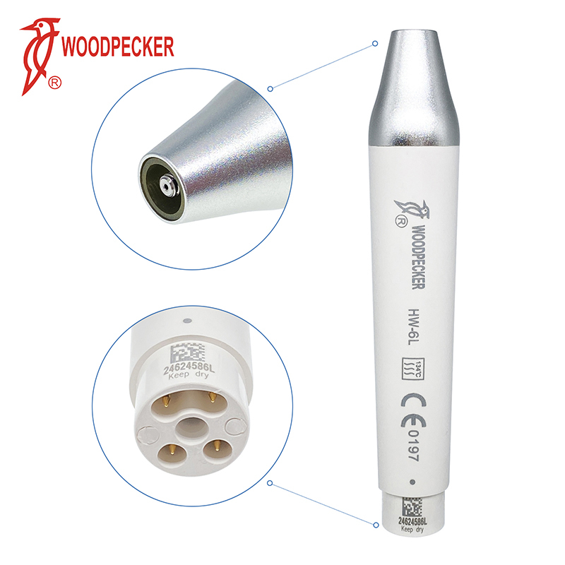 Woodpecker HW-6L Dental Ultrasonic Scaler Handpiece with LED Fit EMS SATELEC