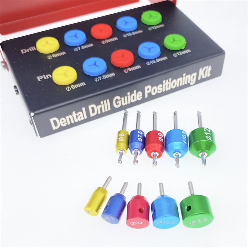 Dental Implants Guide Drills Positioning Kit Titanium Guided Surgery Pins 10pcs