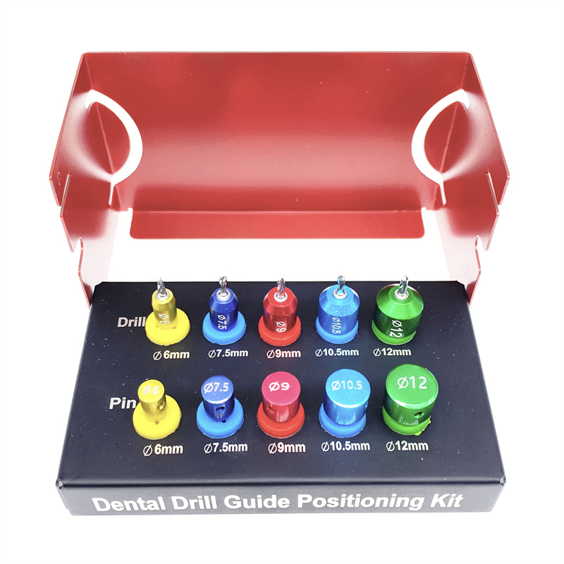 Dental Implants Guide Drills Positioning Kit Titanium Guided Surgery Pins 10pcs