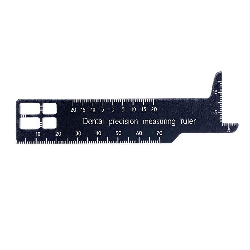 Dental Precision Measuring Ruler Aluminum Gauge Medical Photography Measure Tool