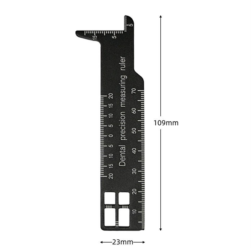Dental Precision Measuring Ruler Aluminum Gauge Medical Photography ...