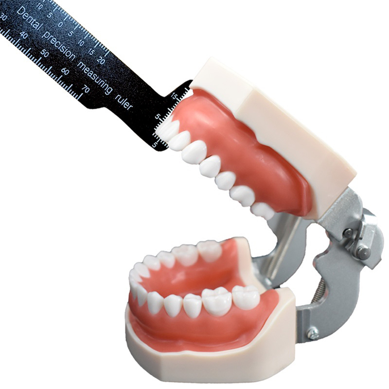 Dental Precision Measuring Ruler Aluminum Gauge Medical Photography Measure Tool