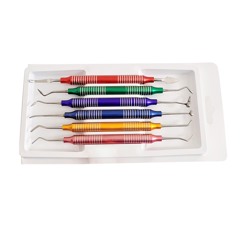 6pcs/set Dental Composite Resin Filling Spatula Repair Restorative Instruments