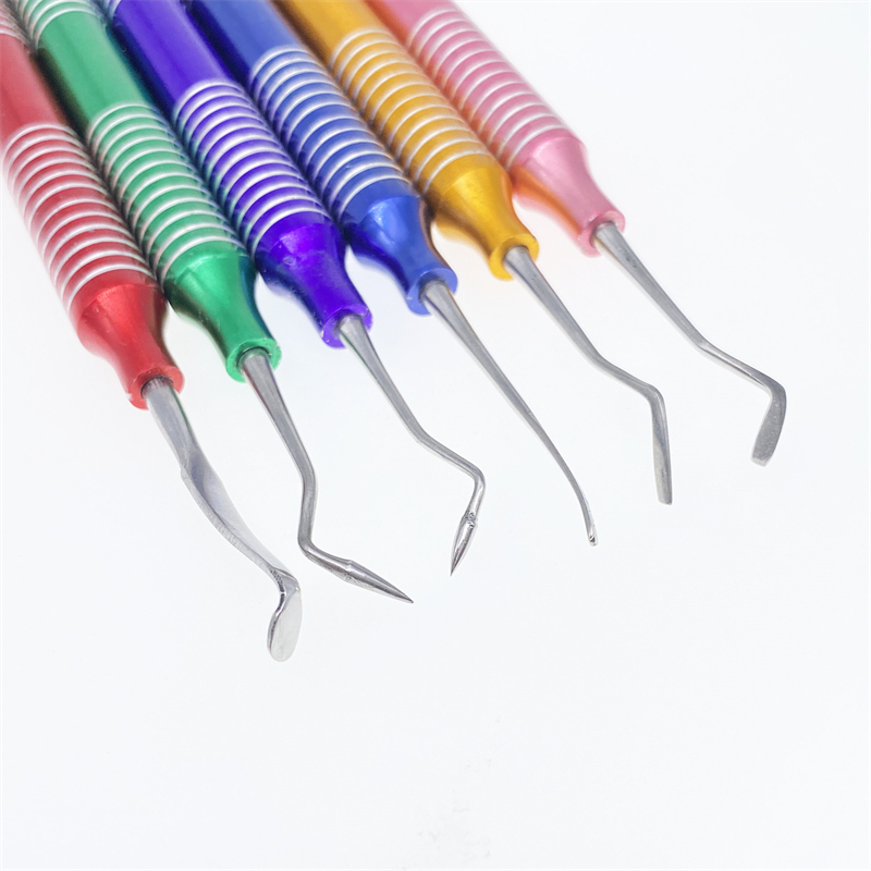 6pcs/set Dental Composite Resin Filling Spatula Repair Restorative Instruments