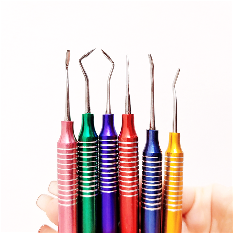 6pcs/set Dental Composite Resin Filling Spatula Repair Restorative Instruments