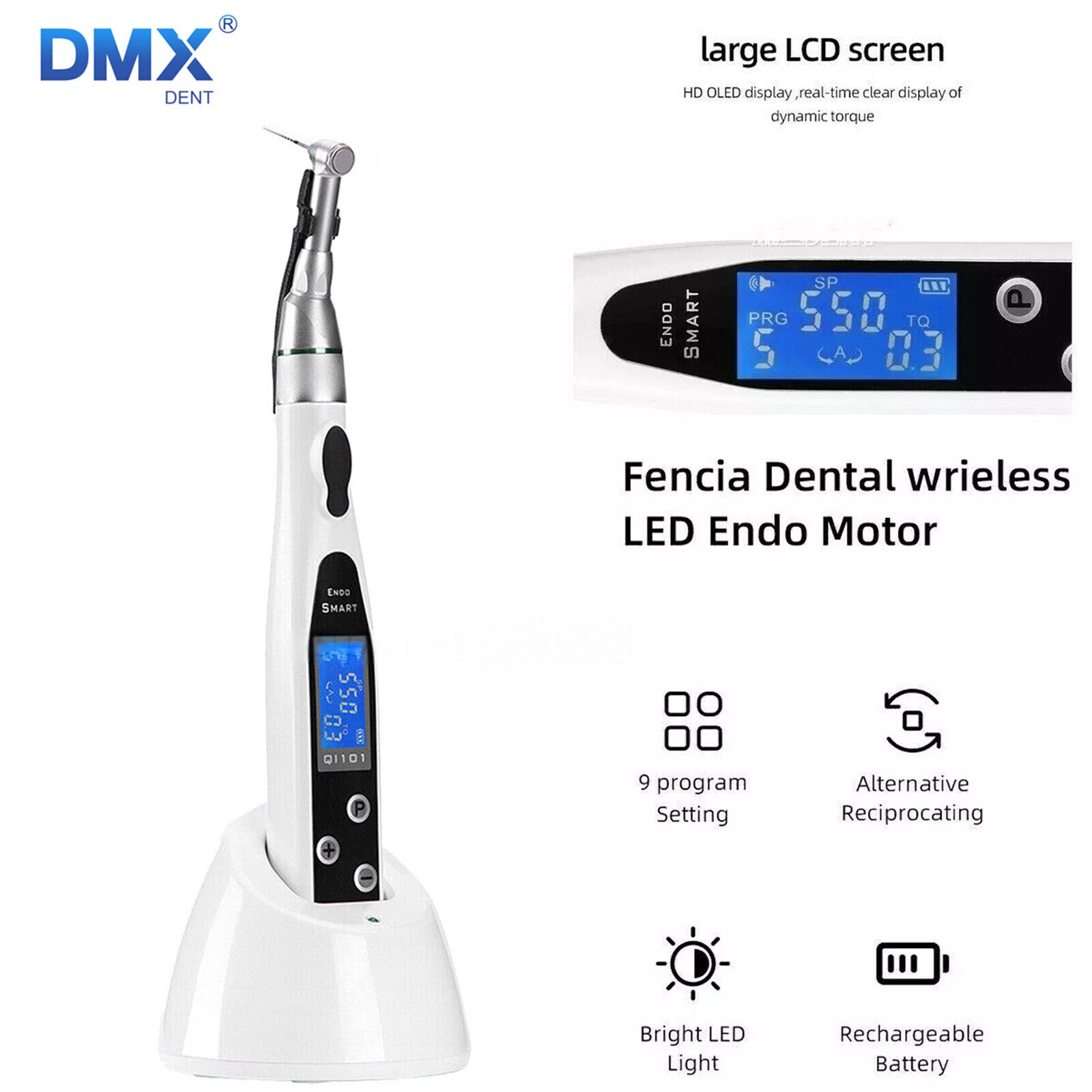 Endodontic Motor Dental Wireless LED Endo Motor 16:1 Reciprocating Handpiece Root Canal Treatment - Bike Spain Tours. Cycling Vacations In Spain Endo Motor X-Smart Plus - Foto 3