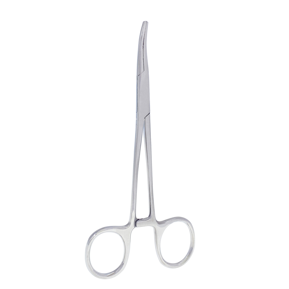 Dental Needle Holder Pliers Stainless Steel Orthodontic Forcep Curved 12.5cm