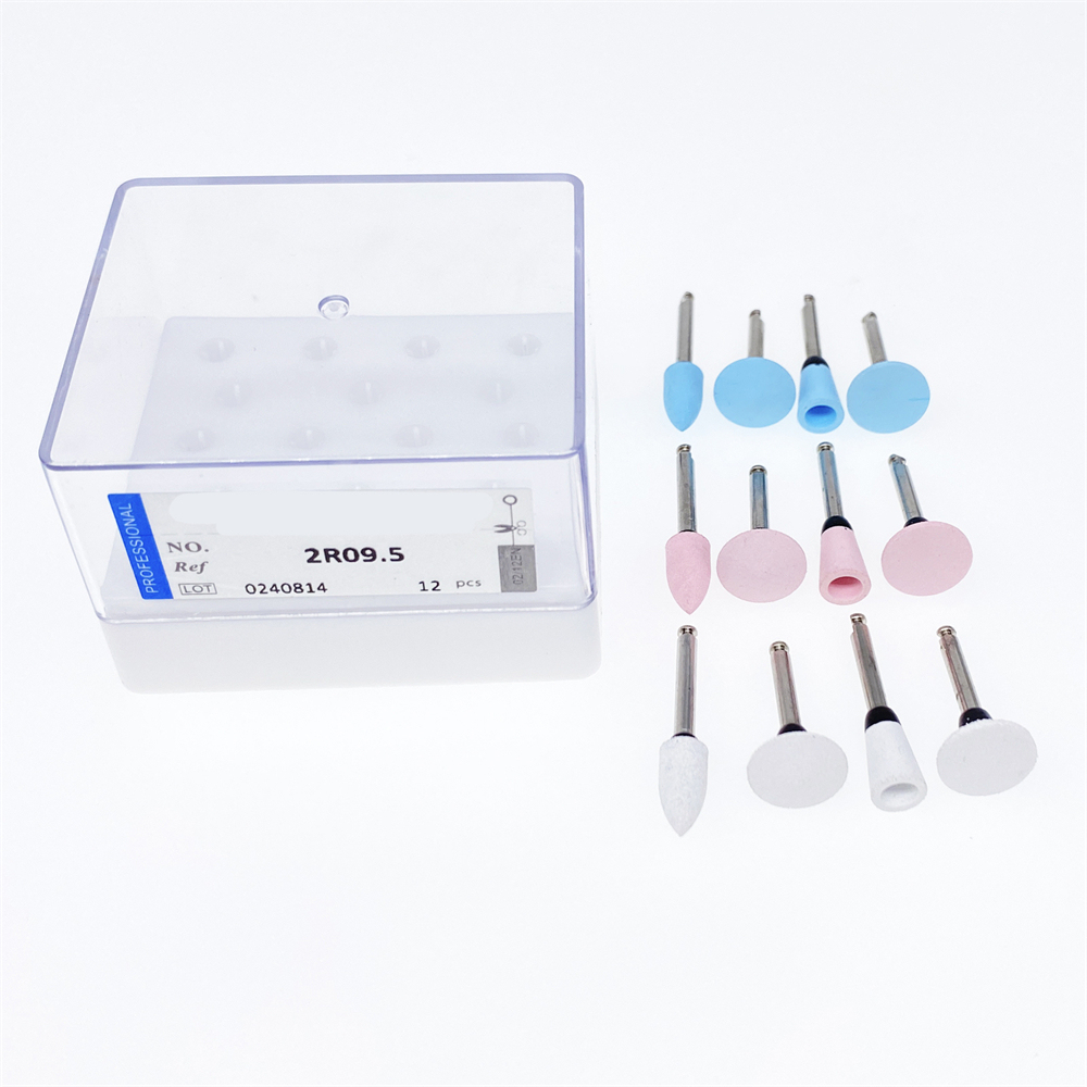 Dental Composite Polishing Burs Kit RA 2.35mm Silicone Polisher for Contra Angle